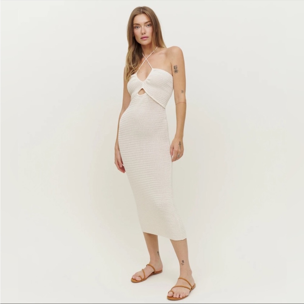 Reformation Venete Open Knit Dress XL